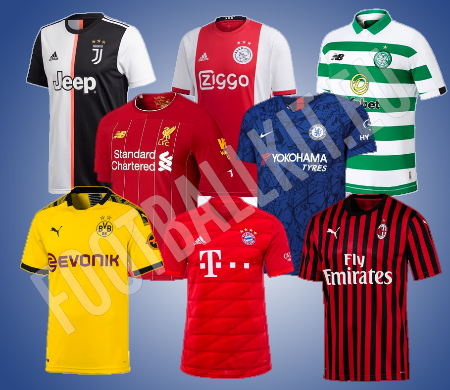european football shirts